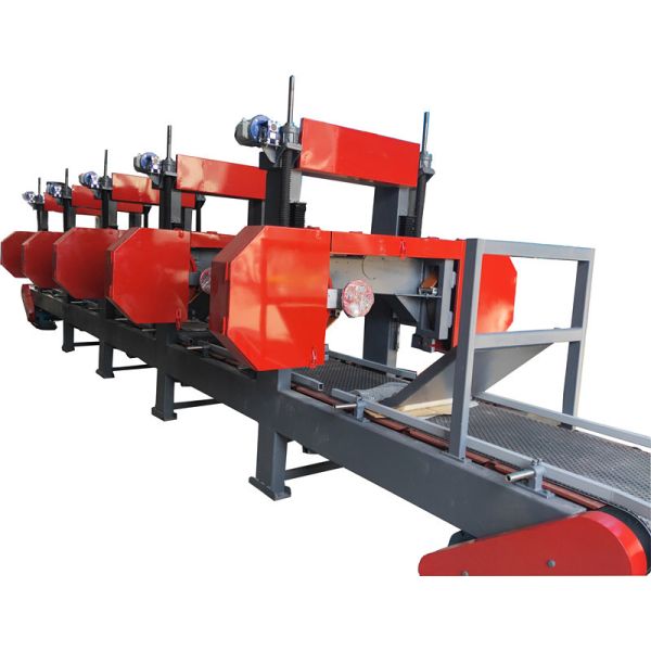 Quality 6 Heads multiple Horizontal Resaw Band Saws For Large Wood Cants /wood resaws machine wholesale