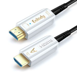 China 18Gbps AOC 300ft 100 Meter Fiber Optical HDMI Cable Active Zinc Alloy Shell on sale
