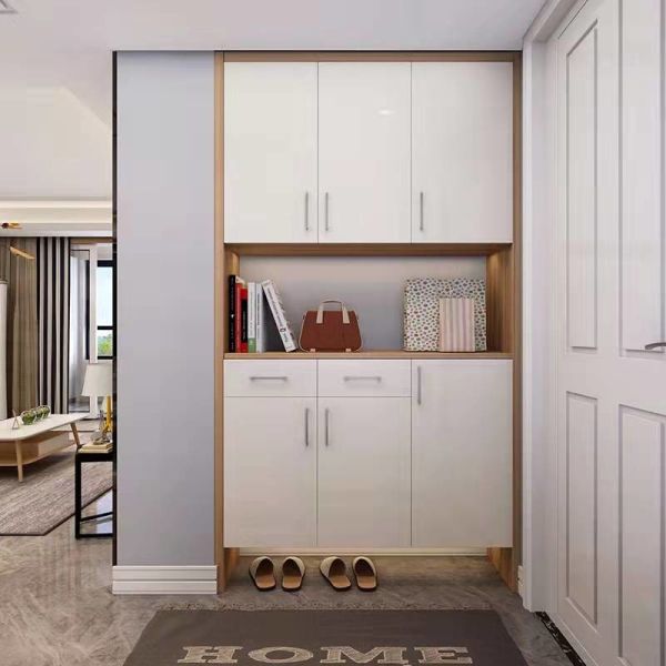 Quality Floor Wooden Slimline Shoe Storage Cabinet Entryway Customized wholesale