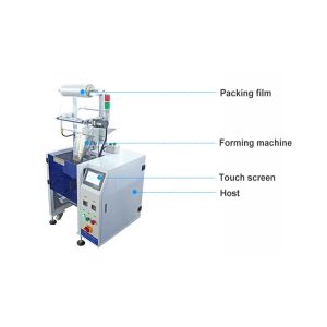Manual Placement Vertical Irregular Product Shapes Packing Machine Castors