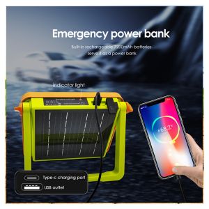 LED Solar Camping Lights Ultra Bright Outdoor SMD LED IP65 Remote Control