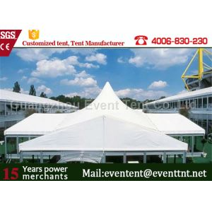 Adjustable Heavy Duty Tents White , High Peak Pole Tent For Large event party,