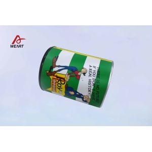 Popeye Spinach Vegetable Can Recycled Paper Gift Box With Plastic Lid , Custom