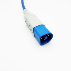 HP 8 Pin TPU Blue SPO2 Extension Cable Wear Resistant Oem / Odm Availible