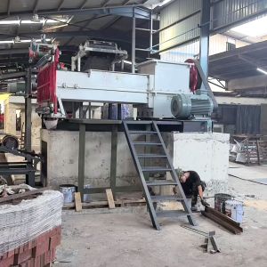 Clay Brick Making Machine Front Stencil Mixing Extruder in Brick Making Process