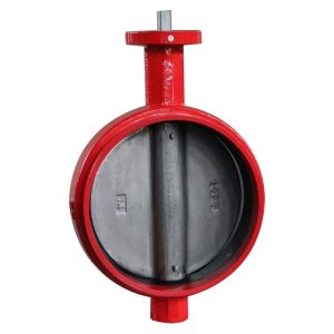 Grooved Ends Cast Iron Butterfly Valves Rust Proof Long Working Life