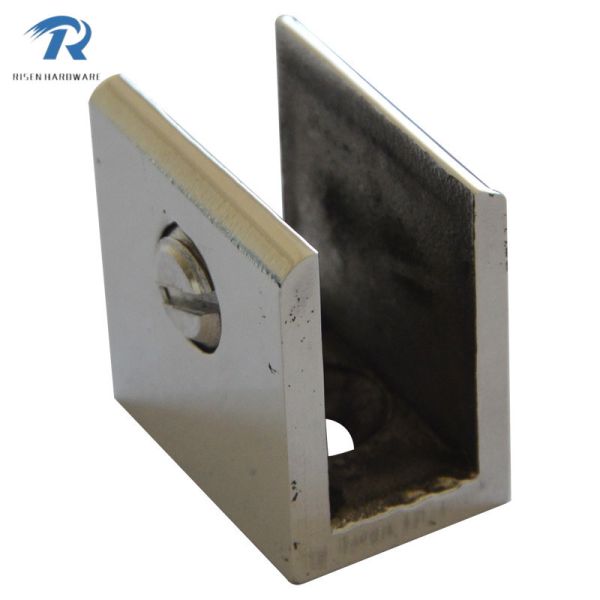 Quality stainless steel glass clamps RS2801, finishing satin and mirror wholesale