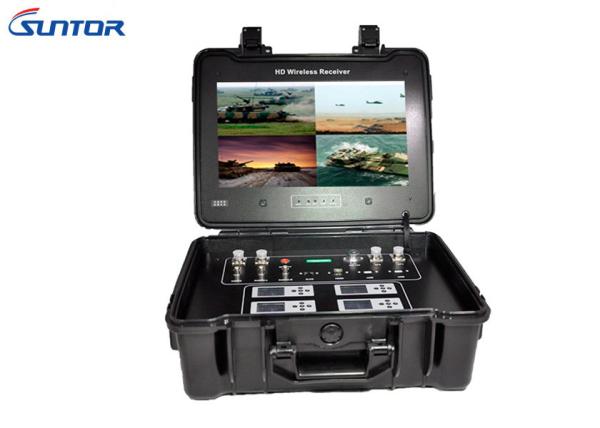 Quality Portable COFDM Receiver 4 Channels Clear Video Output With Two - Way Voice Transmission wholesale