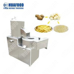 Fresh Potato Peeling Cutting 300kg/hr Vegetable Washing Machine