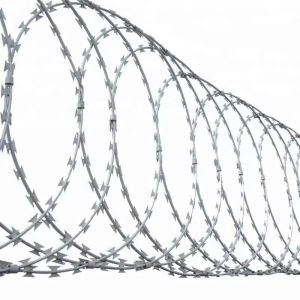 BTO-22 Razor Wire For Explosion Proof Mesh Gabion Containers Anti Impact Hot