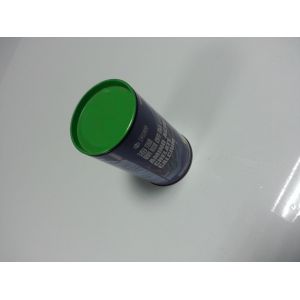 Cylindroid Painted Metal Tin Container For Calcium Powder Packaging