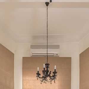 Secure Black Coated Chandelier Chain with Adjustable Length and Easy-to-