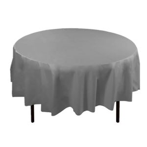 Environmentally Friendly Disposable Plastic Tablecloths Round Shape Multi