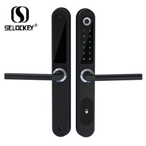 Fingerprint Aluminum Sliding Gate Keyless Waterproof Smart Locks