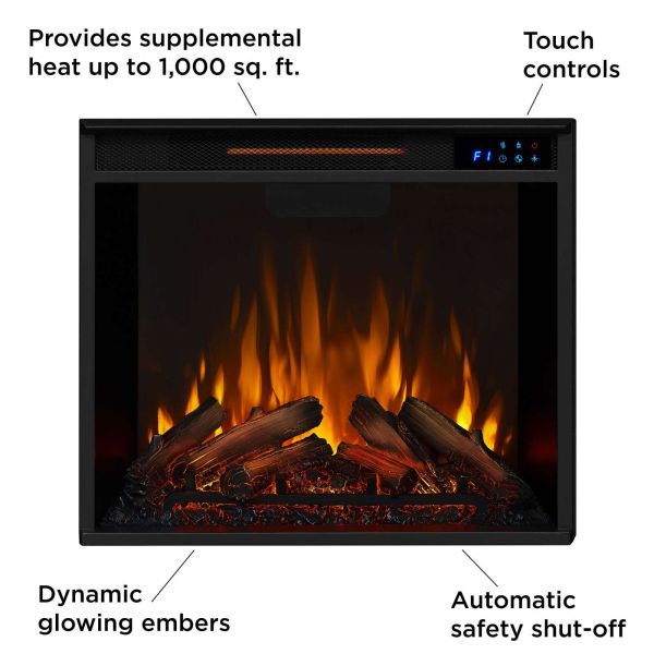 Indoor Warming Electric Fireplace Cabinet Heating up area 1000 square feet Decorative