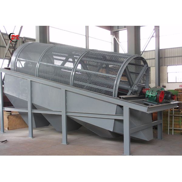 30TPH Coconut Shell Trommel Screen Separator Rotaty Sieve Machine With Output