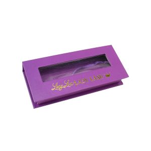 Recycled Paper Hair Extension Packaging Gift Boxes Rectangle With Window