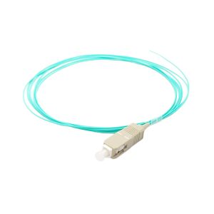 Easy Installation Fiber Optic Pigtail SC UPC 50um LSZH Jacket Pigtail Fiber