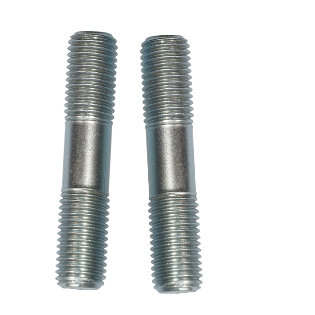 Zinc Plating Steel Double Ended Bolt Electro Galvanized Clamping Type Threaded Studs