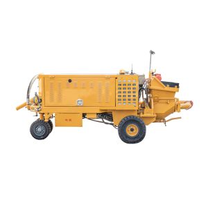 Wet Shotcrete Machine For 8 Cubic Meters/H Wet Mix Concrete Spraying In Orange