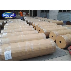 China 1600mm *4000m Bopp Acrylic Adhesive Tape Jumbo Rolls With No Join And Break on sale