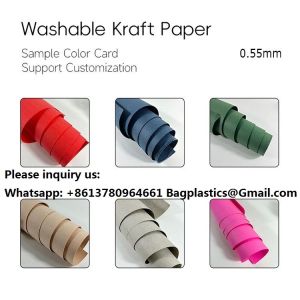 Washable Kraft Paper Bag Fabric Jacron Palnt Paper Washable Craft Paper Roll