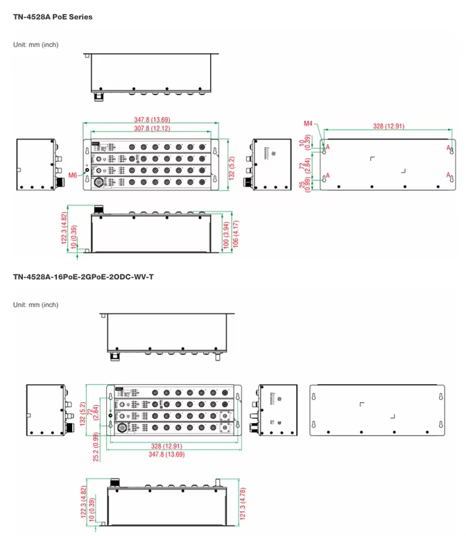 Moxa TN-4500A /TN-5500A Series switch EN 50155 POE switches Industrial Ethernet Switches