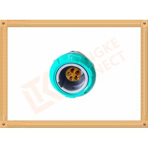 Self Locking 5 Pin Waterproof Circular Connector / Push Pin Connector