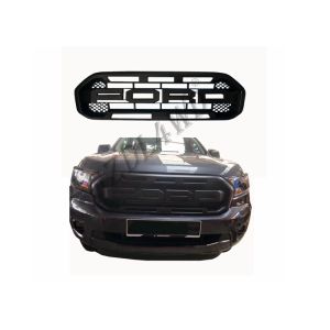 China Ranger Body Kit Ford Ranger Raptor Front Grille Matte Black Durable ABS Material on sale