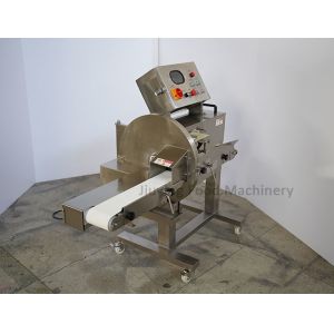 Conveyor Type Cooked Meat Slicing Machine 120mm Feeding Inlet Width