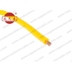 450 / 750V Flexible Electrical Single Core Copper Wire Yellow Color