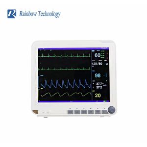 Medical Multi Parameter Patient Monitor With ECG/ HR/ RESP/ SPO2/ NIBP/ Temp