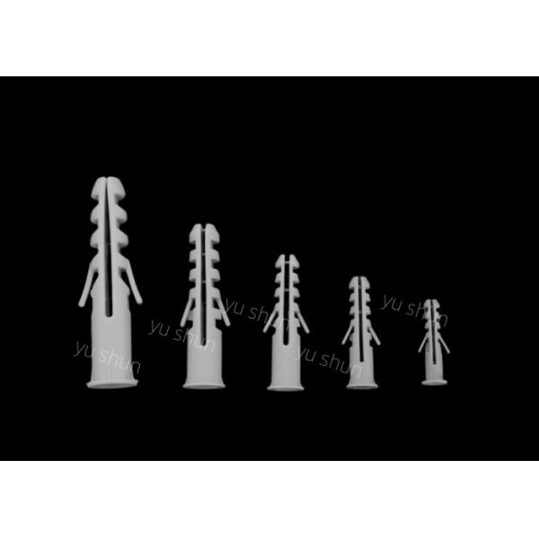 8x40MM PP PE PA Plasterboard Plastic Wall Plug Screw Full Expansion