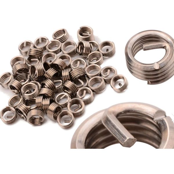 Customized Anodizing plating Carbon steel Wire Thread Insert Stainless steel with plain finish