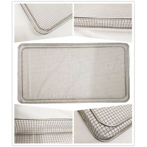 Customized Disinfection Stainless Steel Mesh Basket For Disinfection Machines