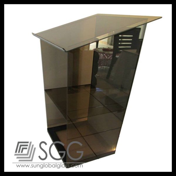 High quality factory provided glass pulpit for church price