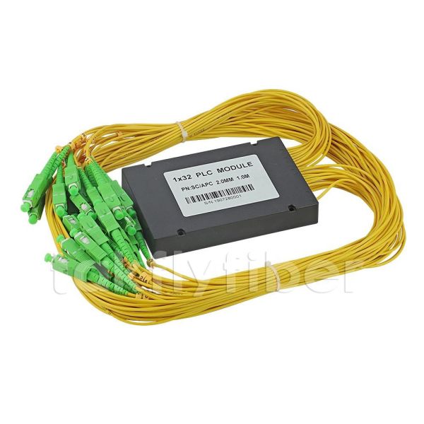 Quality SC APC 1x32 ABS Module Fiber PLC Splitter For FTTH FTTX GPON Network wholesale