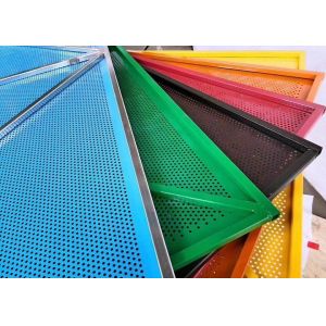 1.2mm Thickness Scaffolding Perforated Steel Mesh For High Rise Buildings