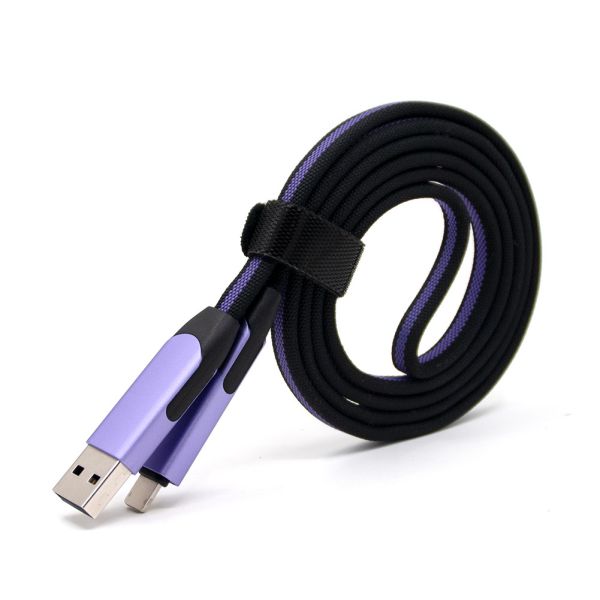 2025 6-in-1 Multi-Device Fast Charging Cable 1m Braided USB C/Micro USB