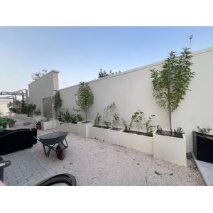 Powder Coated Finish Fiber Clay Planters Fibre Clay Flower Pots