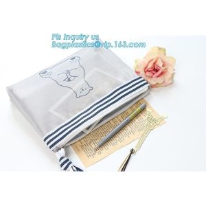 A3,A4,A5,B4,B5,B6,B8 file folder clear mesh bag printed logo document folder