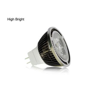Aluminium Alloy 3W NW 3700 - 5000K AC / DC 12V SMD MR16 Led Bulbs For Spot Light