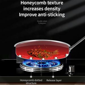 Food Grade 304 Stainless Steel Non Stick Pan Honeycomb Pot Bottom