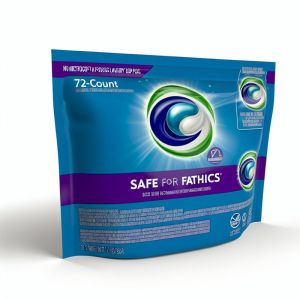Safe for Fabrics Laundry Pods 72 Count Package Size For in Standard and HE
