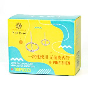 China Dialysis Packaging Beauty Ear Acupuncture Needles With Stainless Steel Silver Handle on sale