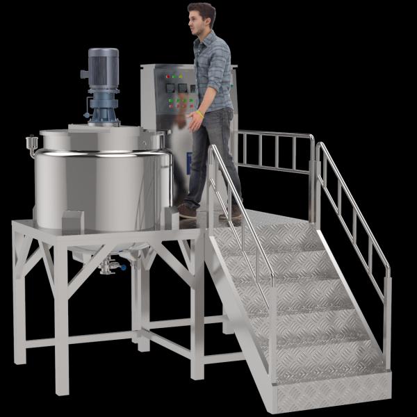 316L Stainless Steel Vacuum Lotion Mixing Electrically Heated High-speed Shear