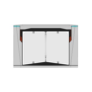 Bidirectional Passage Swing Barrier Turnstile Biometric Access Control 30-40