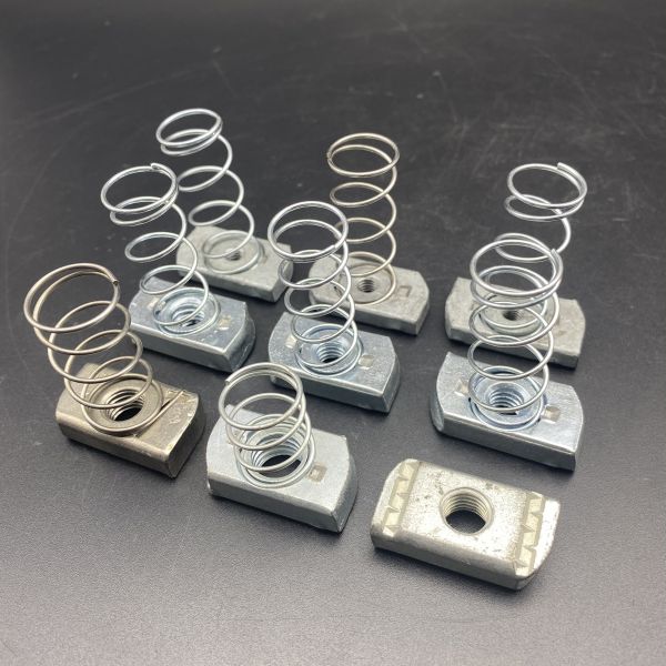 Quality Galvanized Metal m8 m10 Strut Fitting Spring Nuts wholesale