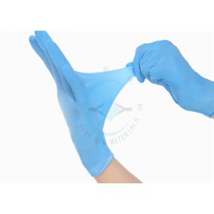 Covid 19 Protective Disposable Medical Gloves / Sterile Nitrile Gloves S / M / L