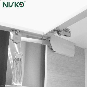 Zinc Alloy Flap Stay Hardware Soft Close Damping For Custom Furniture